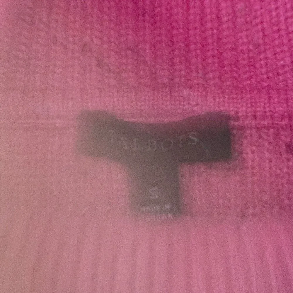 Talbots pink flecked turtleneck sweater women’s size Small